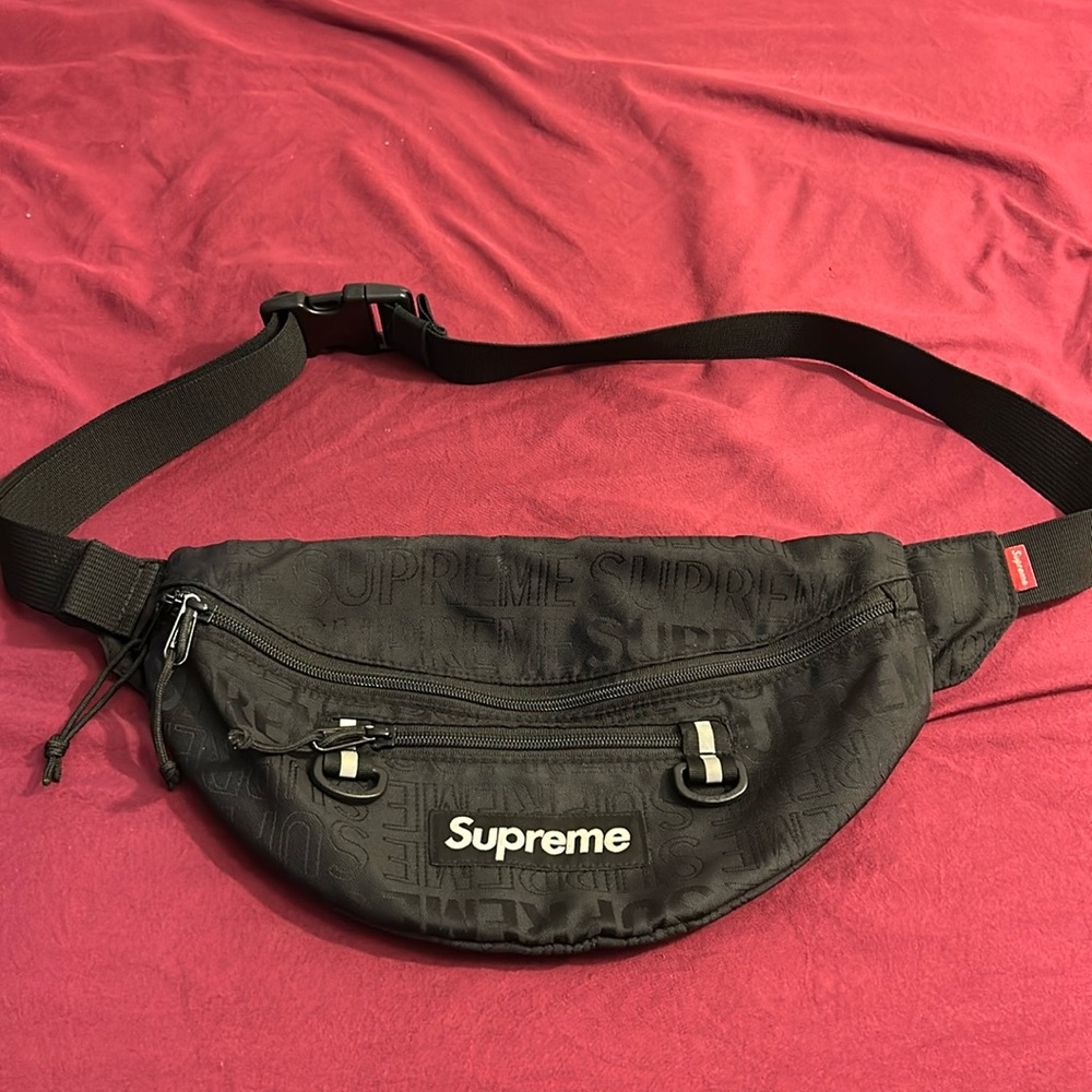 Supreme Black Belt Bag Fanny Pack